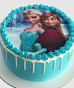 Frozen Theme Photo Cake