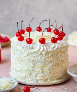 Designer White Forest Cake