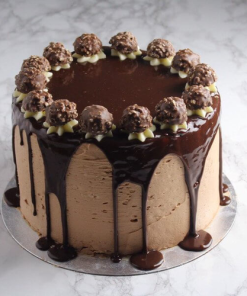 Vegan Ferrero Rocher Cake