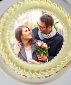 Butterscotch Photo Cake