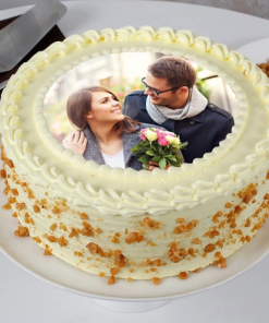 Butterscotch Photo Cake